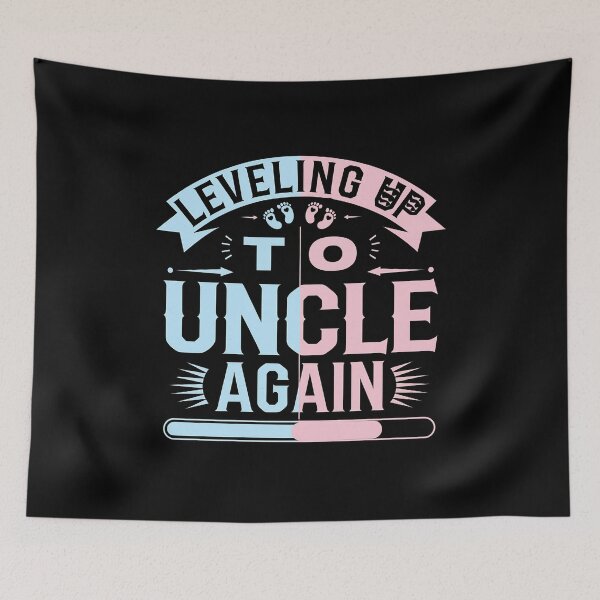 Item preview, Leveling Up To Uncle Again - This funny gift is perfect for gamers who have just become or are about to become uncles, as well as for a baby shower, pregnancy announcement, or gender reveal. designed and sold by ZyziowskyArt.