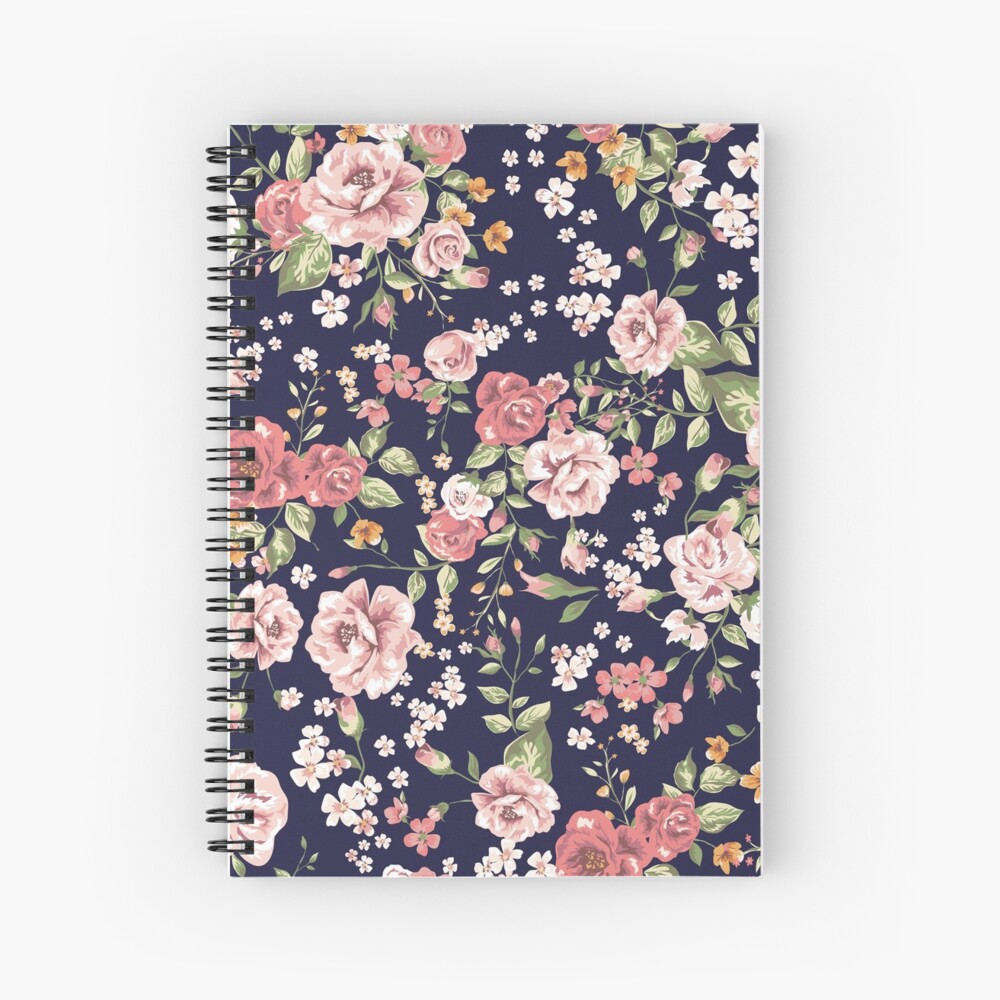 Floral Spiral Notebook