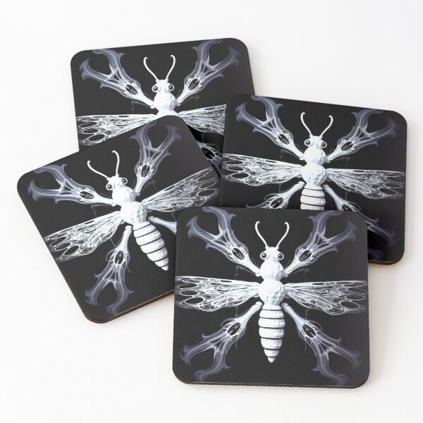 Item preview, gothic art of a white insect designed and sold by optimusprime39.