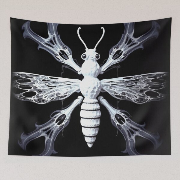 Item preview, gothic art of a white insect designed and sold by optimusprime39.