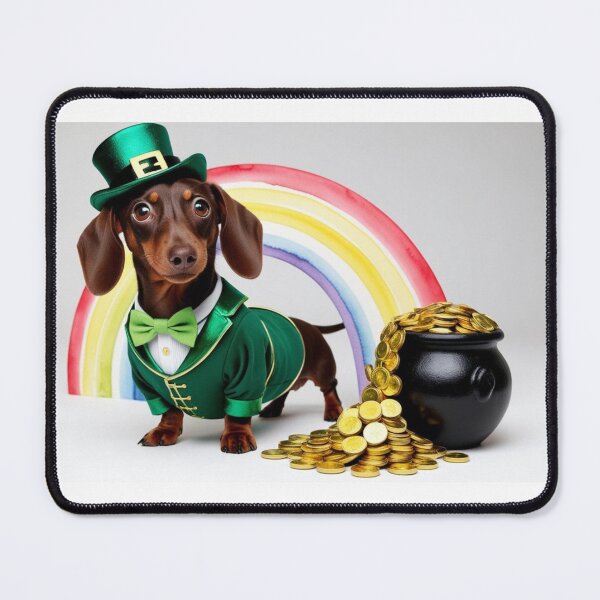 Item preview, Dachshund Leprechaun designed and sold by StormArte.