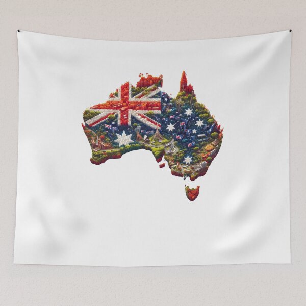 Item preview, Canberra Day Australia Map Flag - Canberra Is Calling - Australian Proud  designed and sold by Smix Pixels.