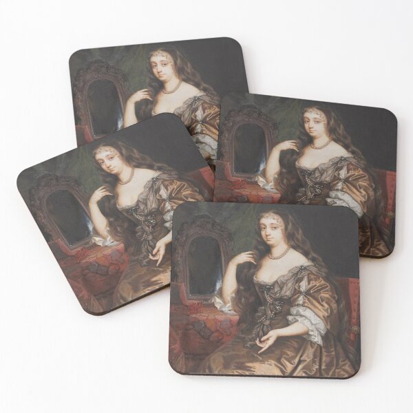 Item preview, Portrait of Anne Hyde, Duchess of York, c. 1662. Nicholas Dixon (British, c. 1708). Watercolor on vellum in a large wooden frame designed and sold by Vintage Designs +.
