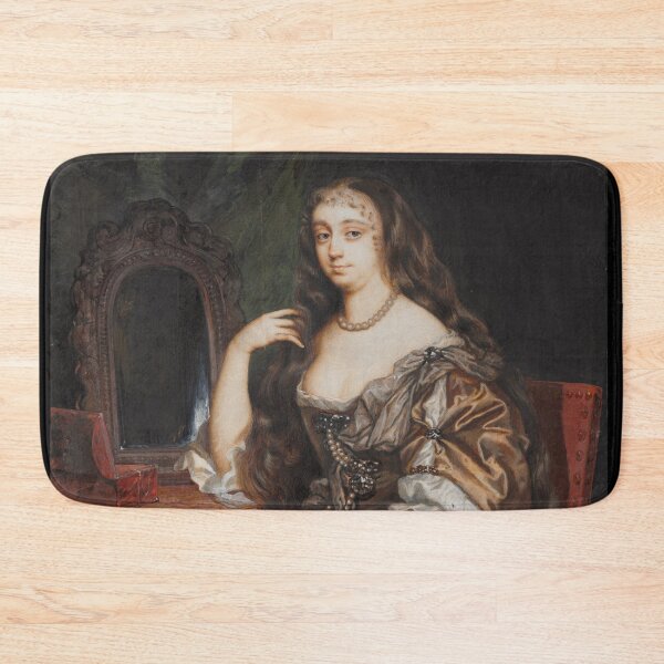 Item preview, Portrait of Anne Hyde, Duchess of York, c. 1662. Nicholas Dixon (British, c. 1708). Watercolor on vellum in a large wooden frame designed and sold by Vintage Designs +.