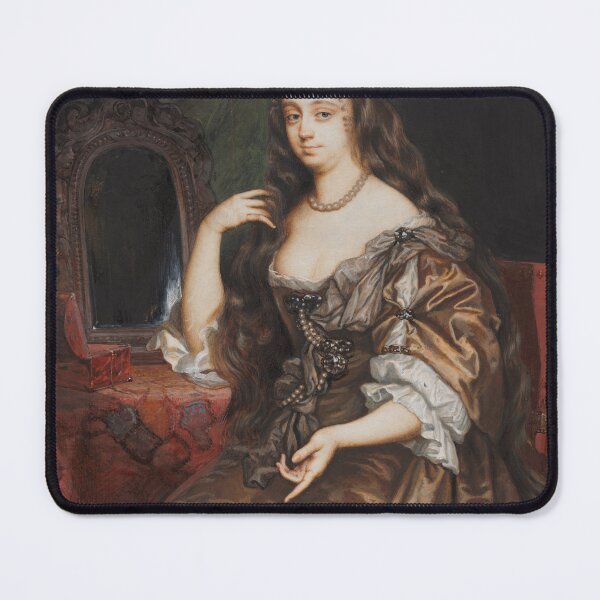 Item preview, Portrait of Anne Hyde, Duchess of York, c. 1662. Nicholas Dixon (British, c. 1708). Watercolor on vellum in a large wooden frame designed and sold by Vintage Designs +.