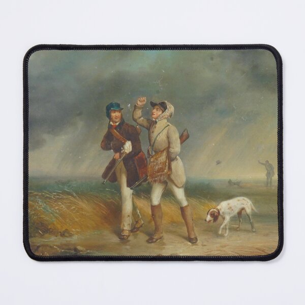 Item preview, Soldiers and hunting Dog vintage painting designed and sold by Vintage Designs +.