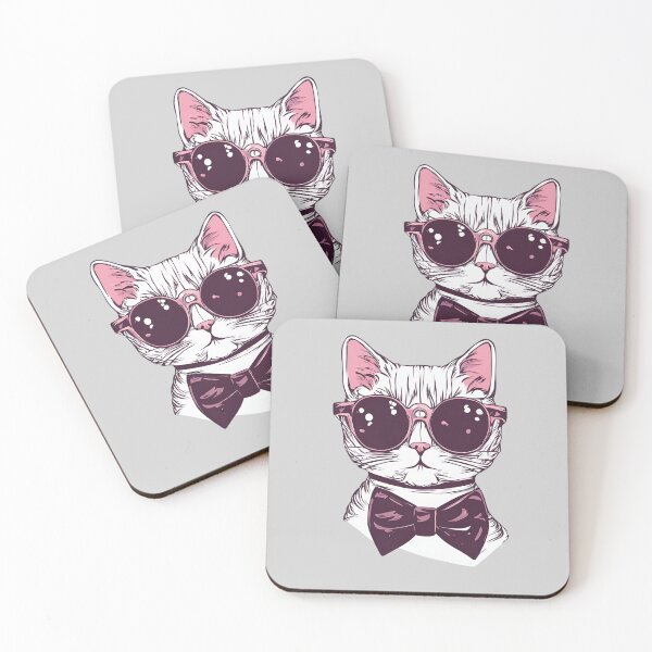 Item preview, Stylish Cats in Bow Ties and Sunglasses designed and sold by SkylarAstri.