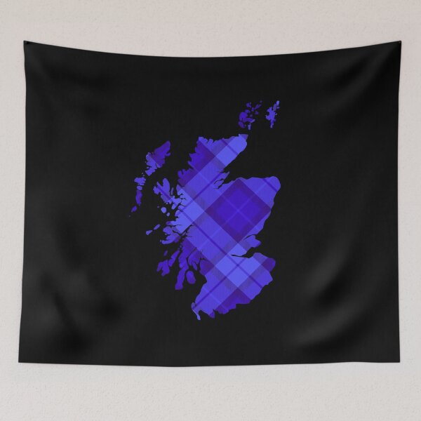 Item preview, tartan Scotland map designed and sold by SKULLARTISTRY.