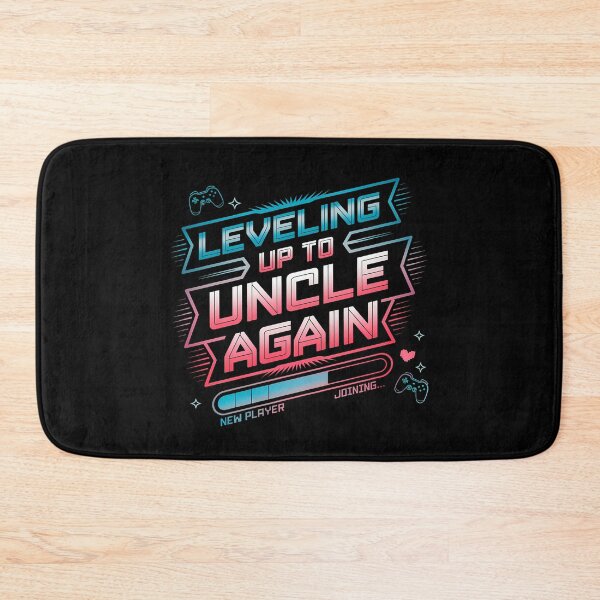 Item preview, Leveling Up To Uncle Again - This funny gift is perfect for gamers who have just become or are about to become uncles, as well as for a baby shower, pregnancy announcement, or gender reveal. designed and sold by ZyziowskyArt.