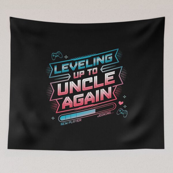Item preview, Leveling Up To Uncle Again - This funny gift is perfect for gamers who have just become or are about to become uncles, as well as for a baby shower, pregnancy announcement, or gender reveal. designed and sold by ZyziowskyArt.