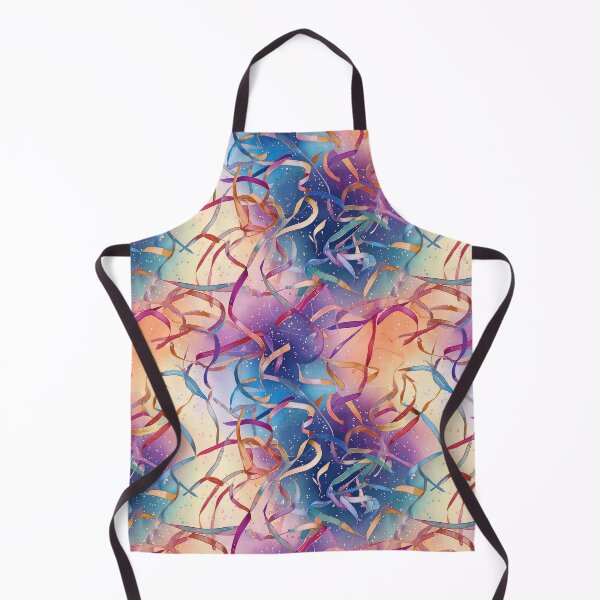 Item preview, Floating ribbons scattered playfully on dreamy background designed and sold by Designbes.
