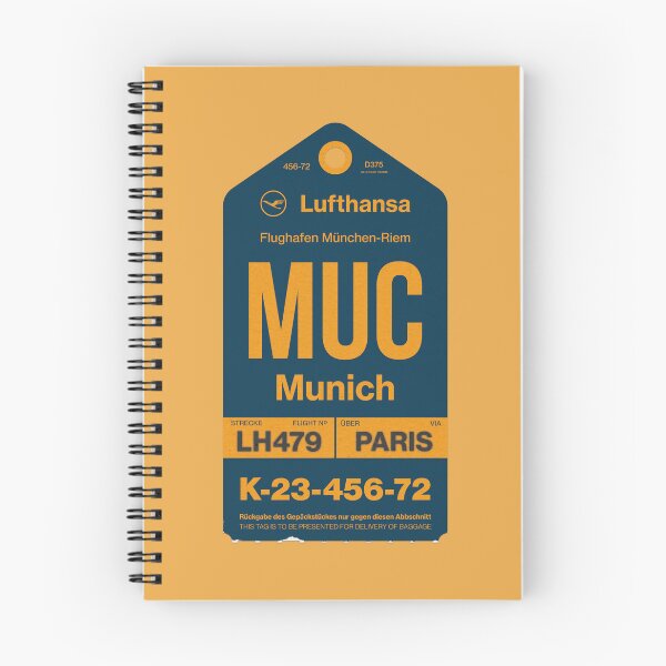 Item preview, Munich - Lufthansa retro tag designed and sold by LostTravelersLab.