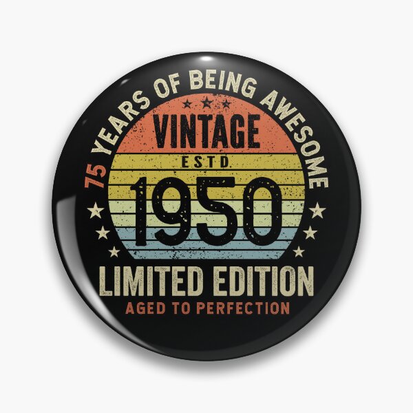 Item preview, 75th Birthday Awesome 75 Years Vintage 1950 designed and sold by eclecTEEq.