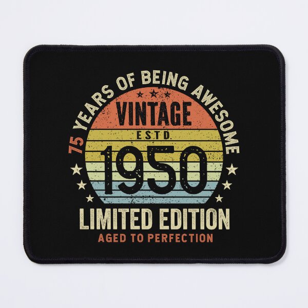 Item preview, 75th Birthday Awesome 75 Years Vintage 1950 designed and sold by eclecTEEq.