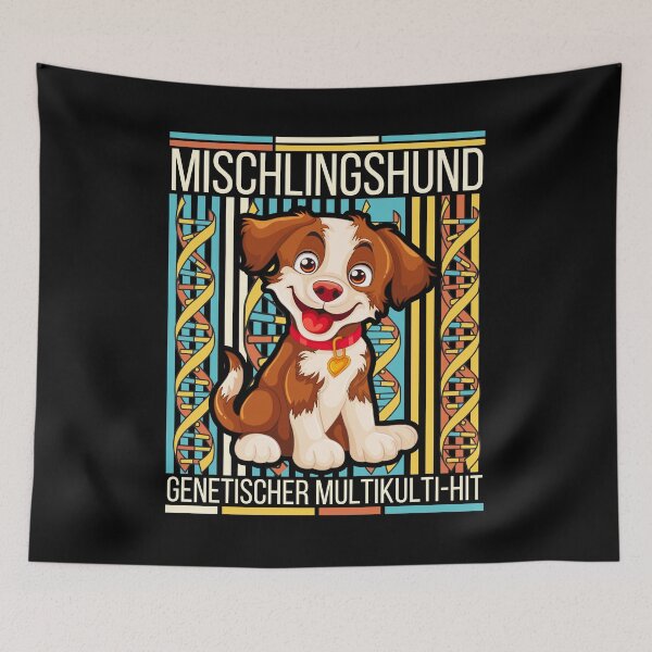 Item preview, Mixed-Breed Dog Genetic Multicultural Hit designed and sold by Traumbrise.