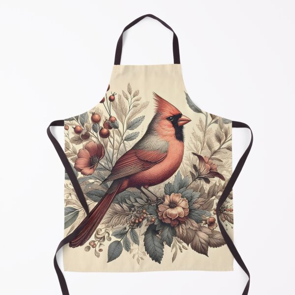 Item preview, Vibrant Cardinal with Botanical Accents designed and sold by PandaTShirtShop.