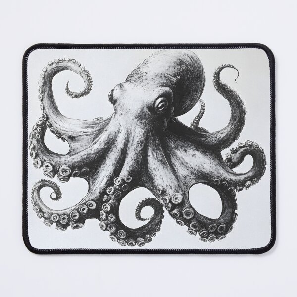 Item preview, Realistic Octopus pencil drawing designed and sold by Pencil-Art.