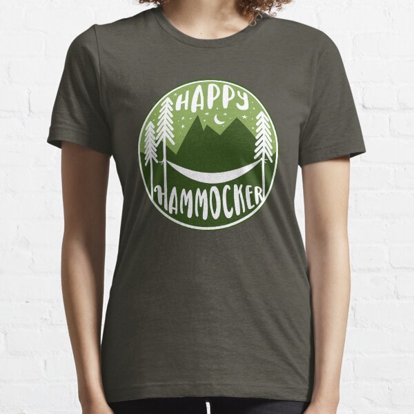 happy Hammocker - Green Night Sky Essential T-Shirt