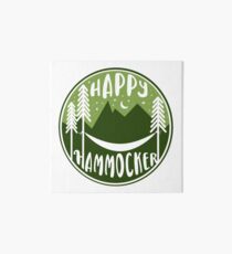happy Hammocker - Green Night Sky Art Board