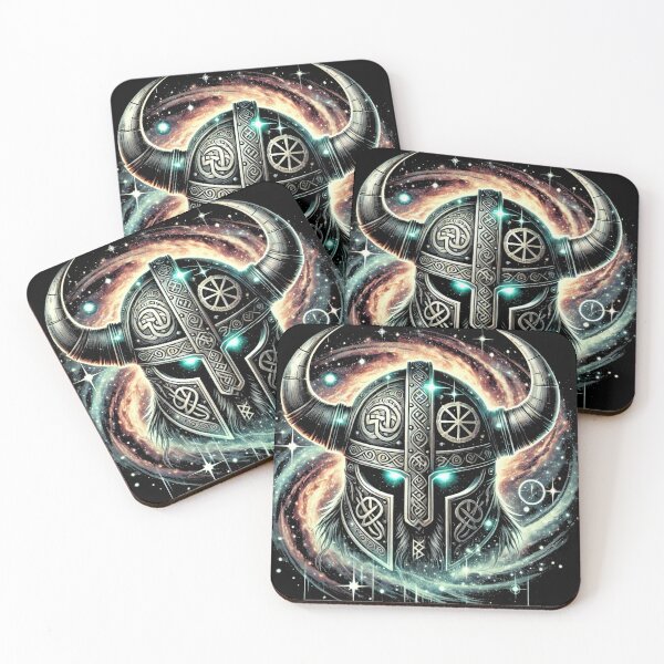 Item preview, Cosmic Viking Warrior - The Spirit of the Stars designed and sold by RavenRunes.