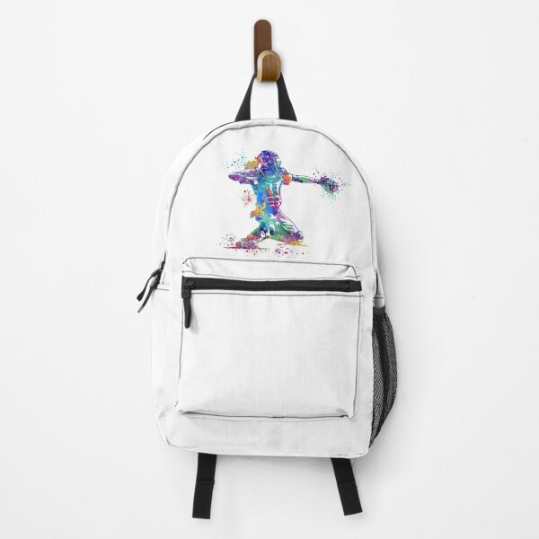 Item preview, Baseball Catcher Girl Watercolor Art Gift designed and sold by LotusGifts.