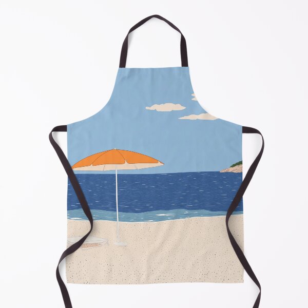 Item preview, Minimalist Beach Poster - Coastal Wall Art with Umbrella & Ocean View | Summer Decor designed and sold by ArtSE46.