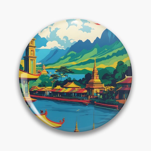 Item preview, Pontianak Indonesia Vintage Travel Tourism designed and sold by TravelersGems.