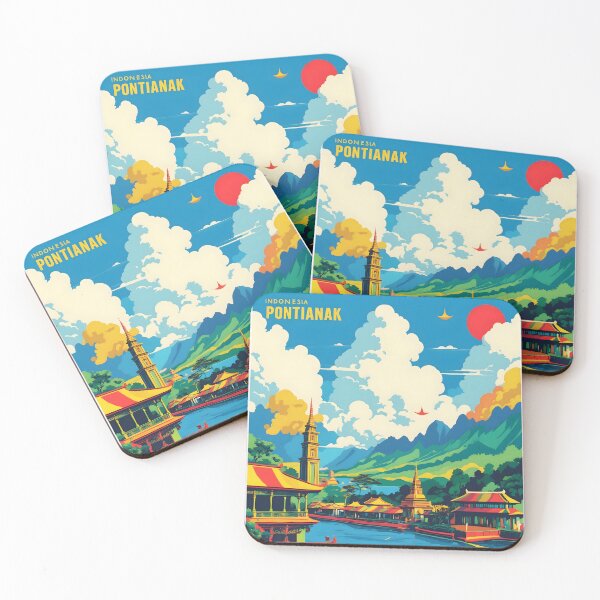 Item preview, Pontianak Indonesia Vintage Travel Tourism designed and sold by TravelersGems.
