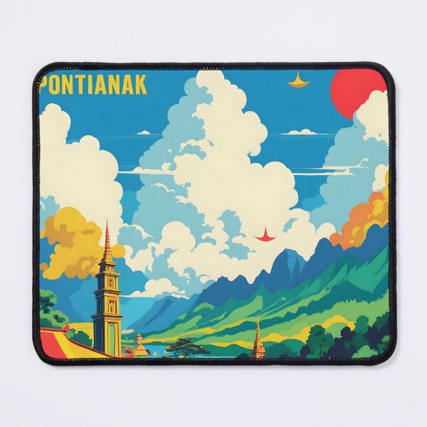 Item preview, Pontianak Indonesia Vintage Travel Tourism designed and sold by TravelersGems.