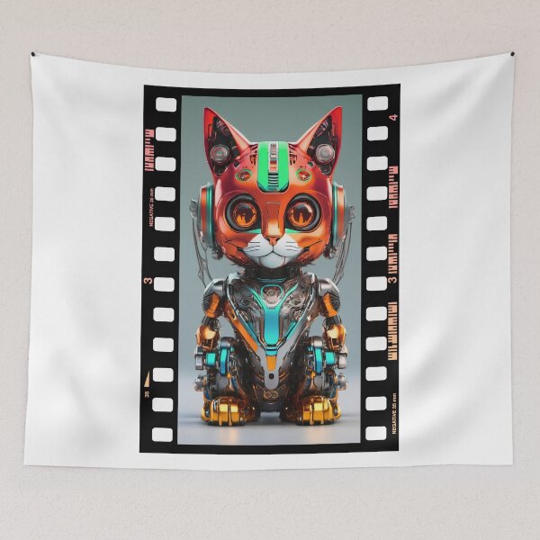Item preview, Robot animals technology. Cat. designed and sold by Drone-tees.