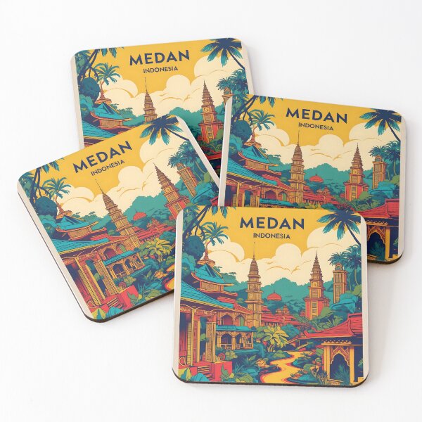 Item preview, Medan Indonesia Vintage Travel Tourism designed and sold by TravelersGems.