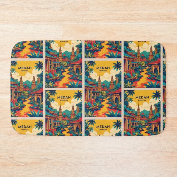 Item preview, Medan Indonesia Vintage Travel Tourism designed and sold by TravelersGems.