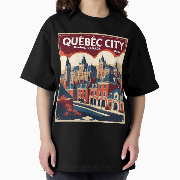 Aperçu de l'œuvre Québec, Québec, Canada, années 1950, tourisme vintage créée et vendue par TravelersGems.