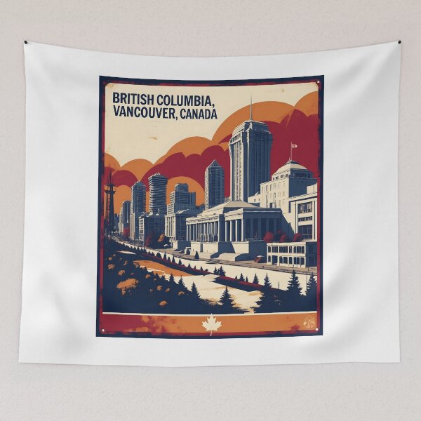 Item preview, British Columbia, Vancouver, Canada 1950s Vintage Travel Tourism designed and sold by TravelersGems.