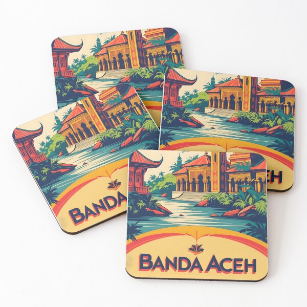 Item preview, Banda Aceh Indonesia Vintage Travel Tourism designed and sold by TravelersGems.