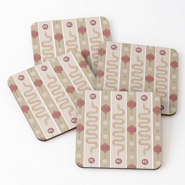 Item preview, SNAKE SERENADE - OYSTER PINK designed and sold by Carina Parry Studios.