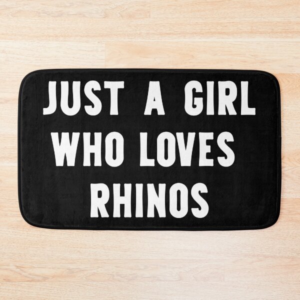Item preview, Just A Girl Who Loves Rhinos Funny Rhino Lover designed and sold by RareBunny.