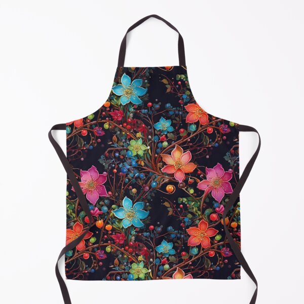 Item preview, Climbing vines with multicolor flowers and glowing berries  designed and sold by Designbes.