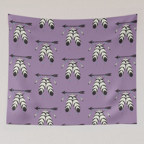 Item preview, Purple Four feathers decorated on an arrow designed and sold by Savvysioux.