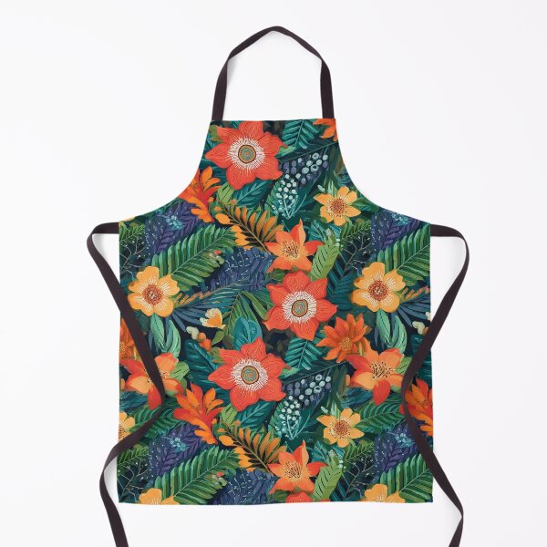 Item preview, Exotic fruit blossoms with leaves in vibrant style designed and sold by Designbes.