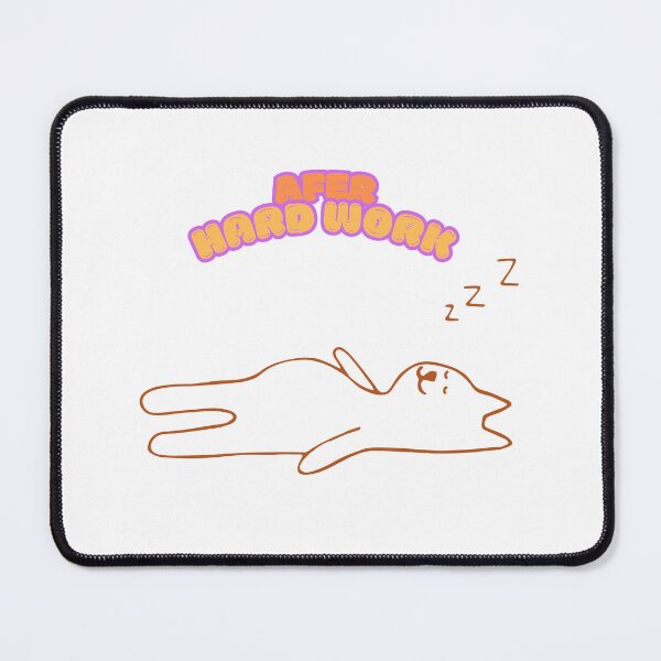 Item preview, cat sleeping after hard work designed and sold by RAMOSHOP0.