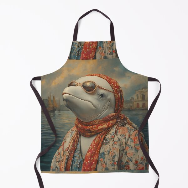 Artikelvorschau, Hippie Beluga Wal - Tierkunst entworfen und verkauft von Chrisjeffries24.