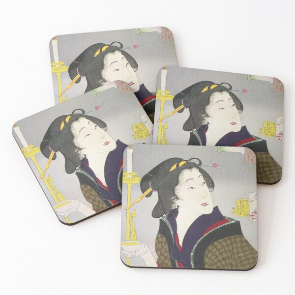 Item preview, Tsunetomi Yoshitoshi - Thirty-two Aspects of Women: Longing for a Drink designed and sold by store-wasabi.
