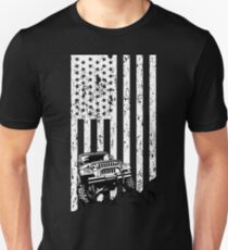 jeep american flag T-shirt, thrill their Jeeps Unisex T-Shirt
