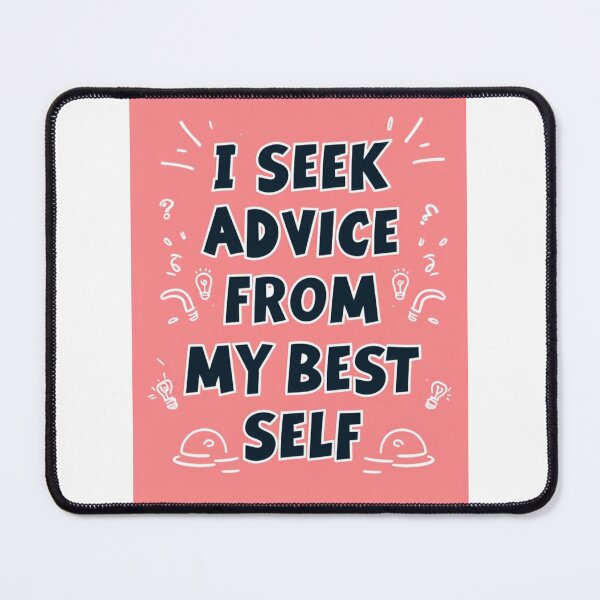 Item preview, "I Seek Advice from My Best Self: Unlocking Inner Wisdom & Clarity" designed and sold by IINSPIRA.