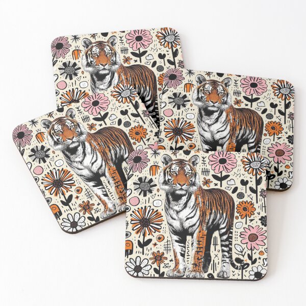 Item preview, Floral Tiger Dream designed and sold by zzz888.