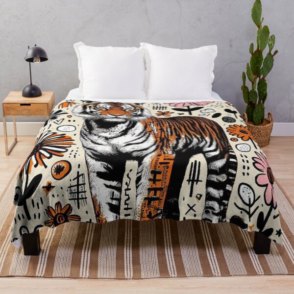 Item preview, Floral Tiger Dream designed and sold by zzz888.