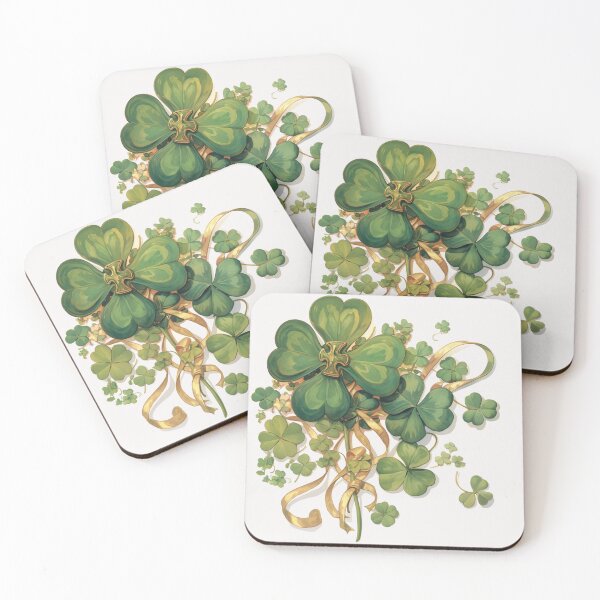 Item preview, Four leaf clover good luck shamrocks designed and sold by MendaciousMina.