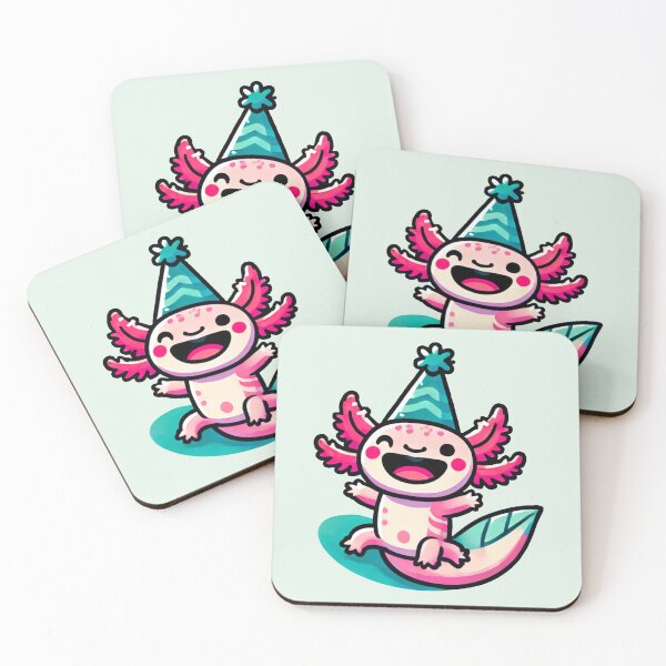 Item preview, Cute party axolotl designed and sold by Sophieonpluto.