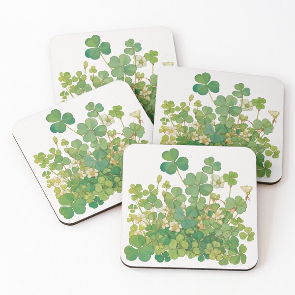 Item preview, Four leaf clover good luck shamrocks designed and sold by MendaciousMina.